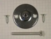 JACKNOB #16110 HANGROD FLANGE, ZINC DIE-CAST, POLISHED CHROME, WITHOUT LOOP !!!