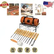 Lightweight Wood Carving Chisel Set with Mallet & Cr-V Blades - Ideal for Gifts