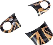 STGTZPLPDU Steering Wheel Cover Interior Decoration Accessories Stickers Compatible With R55 R56 R57 R58 R59 R60 Compatible With JCW Compatible With Mini Compatible With Cooper Car interior stickers((