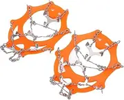 [JEOZBM] Hiking Boots, Walk Traction Ice Cleat Spikes Hiking Boots Ice Cleats Traction Snow Grips, 12 Spikes Classic Hiking Boots for Walking, Jogging, Climbing and Hiking