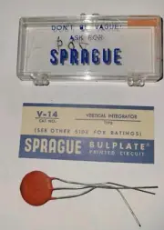 Sprague Bulplate Vertical Intergrator V-14 NOS