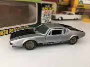 Vintage Sakura 1/43 Diecast De Tomaso Pantera GTS Silver Super Car MIB No.12