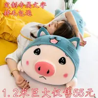 在飛比找Yahoo奇摩拍賣-7-11運費0元優惠優惠-豬豬毛絨玩具豬公仔床上玩偶可愛睡覺抱枕布娃娃生日禮物女生陪睡