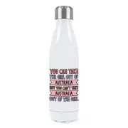 Personalised You Can Take The Girl Out Of Double Wall Water Bottle Birthday