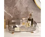 Multipurpose Makeup Organizer Acrylic Perfume Organizer Bathroom Storage-Gray