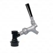 Chrome Beer Faucet Sample Tap + Ball Lock Home Brew Keg Coupler