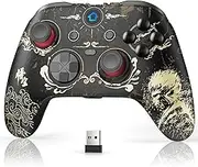DIANVEN Wireless PC Controller, Enhanced Precision, Controllers for P/C Gaming, Compatible with PC/Steam/Switch/PS3,Aureate