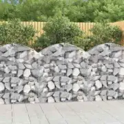 Arched Gabion Basket 100x30x120 cm Galvanised Iron