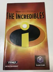 The Incredibles Instruction Manual NIntendo Gamecube NO GAME