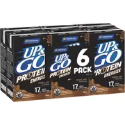 Up&Go Protein Energize Liquid Breakfast Choc 250mL x 6 pack