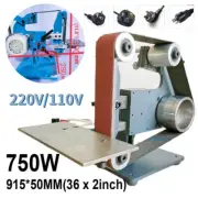 750W Belt Sander Machine Sand Grinding Polishing Polisher Knife DIY Sharpener