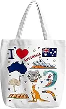 Kangaroo Koala Lover Gift Australian Animals Tote Bag Platypus Crocodile Shopping Grocery Bag