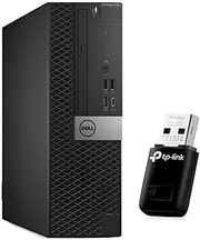 Dell OptiPlex 7050 Intel i7-7700 16GB 256GB W11 SFF Desktop with TL-WN823N N300 Wireless Mini USB Adapter (Renewed)