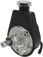 Aeroflow Saginaw Power Steering Pump Black GM Pump with No Pulley AF83-1000BLK