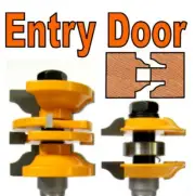 2 pc 1/2" SH Entry & Interior Door Ogee Matched R&S Router Bit Set
