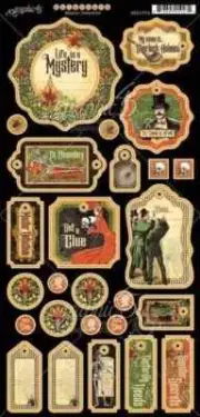 GRAPHIC 45 "MASTER DETECTIVE" CHIPBOARD SET MYSTERY