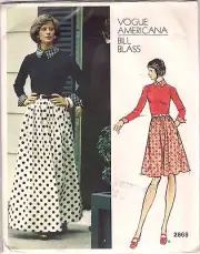 Vogue Designer Sewing Pattern 2865 Bill Blass Vintage Dress, Size 10, Uncut FF