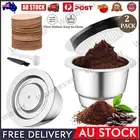 2Pack Stainless Steel Reusable Coffee Filter Coffee Pods and Lids for Nespresso
