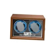 Double Watch Winders for Automatic Watches, Black Walnut Pattern Watch Box