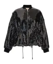 Alexandre Vauthier All-Over Sequin Embellished Bomber Jacket 0,1 Black