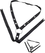Anti-Off Male Chastity Cage Device Elastic Band Auxiliary Belt Adjustable Rope-Three Way Elastic Band