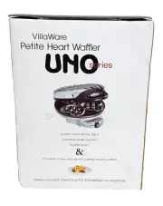 VILLAWARE 2006 PETITE 3 HEART WAFFLER Waffle Maker
