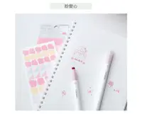 在飛比找誠品線上優惠-KOKUYO Campus印章雙頭螢光筆/ 粉愛心
