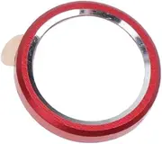 LIFKICH 3pcs Metal Lens Protection Cover for Circle Firm Fit Durable Metal Ring Case No Residue Tear Off Stylish Red Design for Enhanced Camera Safety