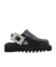 buckle-detail sling-back mules 35 Black
