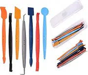 Car Vinyl Wrap Tool Kit 7 in 1 Flexible Magnetic Micro Stick Squeegee Curves Slot Tint Tool Kit with 14 Working Angles Fit for Installing All Contour Vehicle Wraps & Auto Stickers