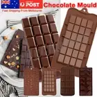 Chocolate Mold Mould Bar Break Apart Choc Block Ice Tray Silicone Cake Bake Mold