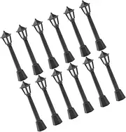 HOOTNEE 12pcs Miniature Street Light Models Micro Landscape Light Ornaments for DIY Table Supply Home Decor