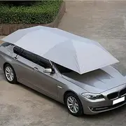 Sun Shade Cover, Car Sunshade Umbrella, Portable Folded Anti UV Sun Proof Sun Shelter Protect Cover Car Roof Tent Front Window Cover for Outdoor Barbecue, Picnic, Fishing (Silver)