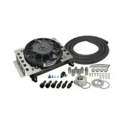 Derale 15450 15 Row Atomic Cool Plate & Fin Remote Engine Oil Cooler Kit