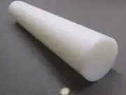 UHMW White Round Rod 4.00" Diameter x 24" Long, 1 Unit, Extruded