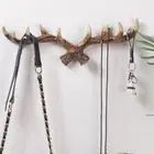 Realistic Deer Antler Wall Mounted Coat Hooks Entryway Rack Holder Hat Hanger