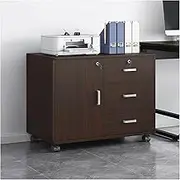 Filing Cabinet File Cabinet with Lock Office Cabinet Wooden Side Cabinet Modern Storage Cabinet Floor Document Cabinet with Wheels Storage Cabinet (Color : C)