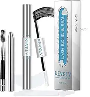 KevKev Lash Bond and Seal Lash Glue Waterproof Eyelash Glue with Eyelash Remover Cotton Swabs Lash Brush Lash Cluster Glue Eyelash Bond and Seal Strong Hold 72H Long Lasting(10Ml, Black Bond and Seal)