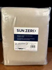 Sun Zero Lightenberg Blackout Curtain 50” X 84” Beige Amherst Ecru *One Panel*