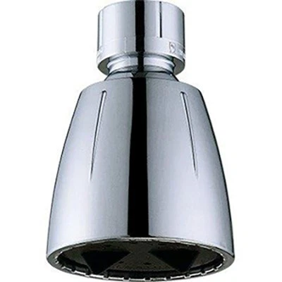 Showerhead, Fixed-Mount, Adjustable Spray, Chrome-Plated Plastic 228634