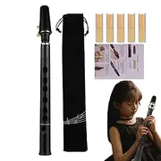 Travel Sax - 8-Hole C Key Portable Sax | Band and Orchestra Musical Instruments for Music Players, Practice Tool