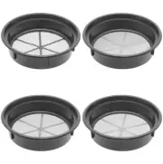 Gold Mining Pan Classifier Set of 4 Black Pans 1/4", 1/100", 1/20", 1/30" Holes