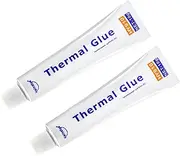 2 Pack 10g (20g in Total) HY910 0.975W/m-k Thermal Conductive Glue, High-Performance Thermal Plaster, Silicone Viscous Adhesive Cooling Compound, Heatsink Glue for LED GPU MOSFET 3D Printer IC Chipset