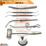 Dental Bone Grafting Syringe Collector Harvesting Scraper Bone Mallet Hammer