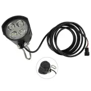 Bike 12-80V 12W Bicycle Electric For BAFANG Front Headlight LED MTB Parts