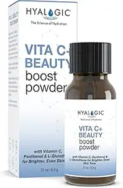 HA Spa Vitamin C Powder for Salon - Beauty Boost: Pro Vitamin B5 & Glutathione Supplement –Water Soluble Vitamin C Skin, Topical Vitamin C for Skincare (0.21 Oz / 6.0 g)