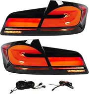 LED Tail Lights, G30 LCI Look Rear Lamp Smoked White for 5 Series F10 Sedan M5 2010 to 2016