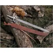 Hand Forged Damascus Steel Rapier Sword , Medieval Sword, new year gift