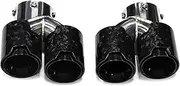 Quad Car Exhaust Tip Exhaust Tip Compatible For BMW G20 G21 M340i MPE 2019 2020 Exhaust Muffler Tip TailTip Exhaust System(MPE Carbon Fiber G)