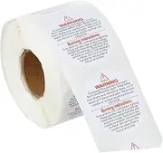 1 Roll Adhesive Candle Safety Labels Practical Wax Melting Warning Stickers for Candle Jars and Containers Removable Decals for Safe DIY Making